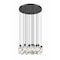 Z-Lite Arden Chandelier, 27-Light, 36 In.W x 12 In.H, Matte Black/Clear 651P-27R-MB - alternate 8